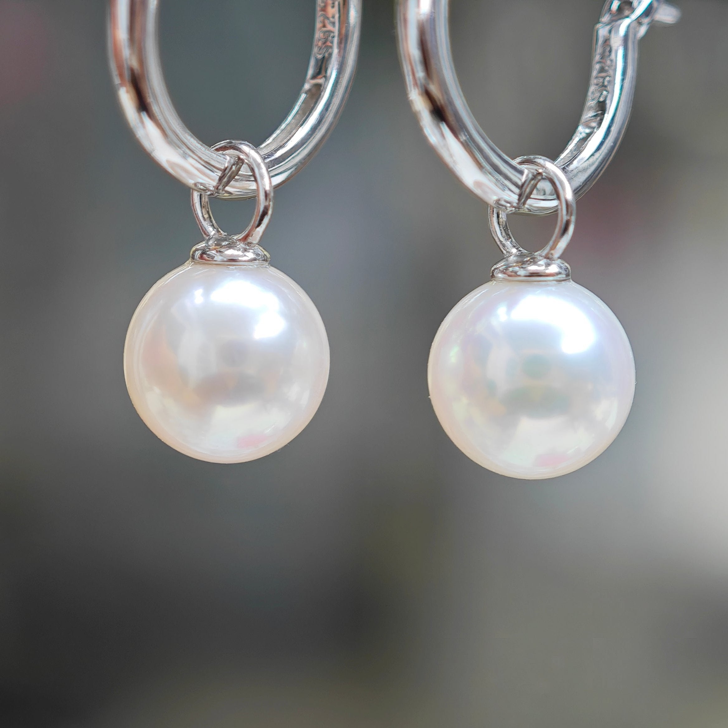 Classic Silver Pearl Earring