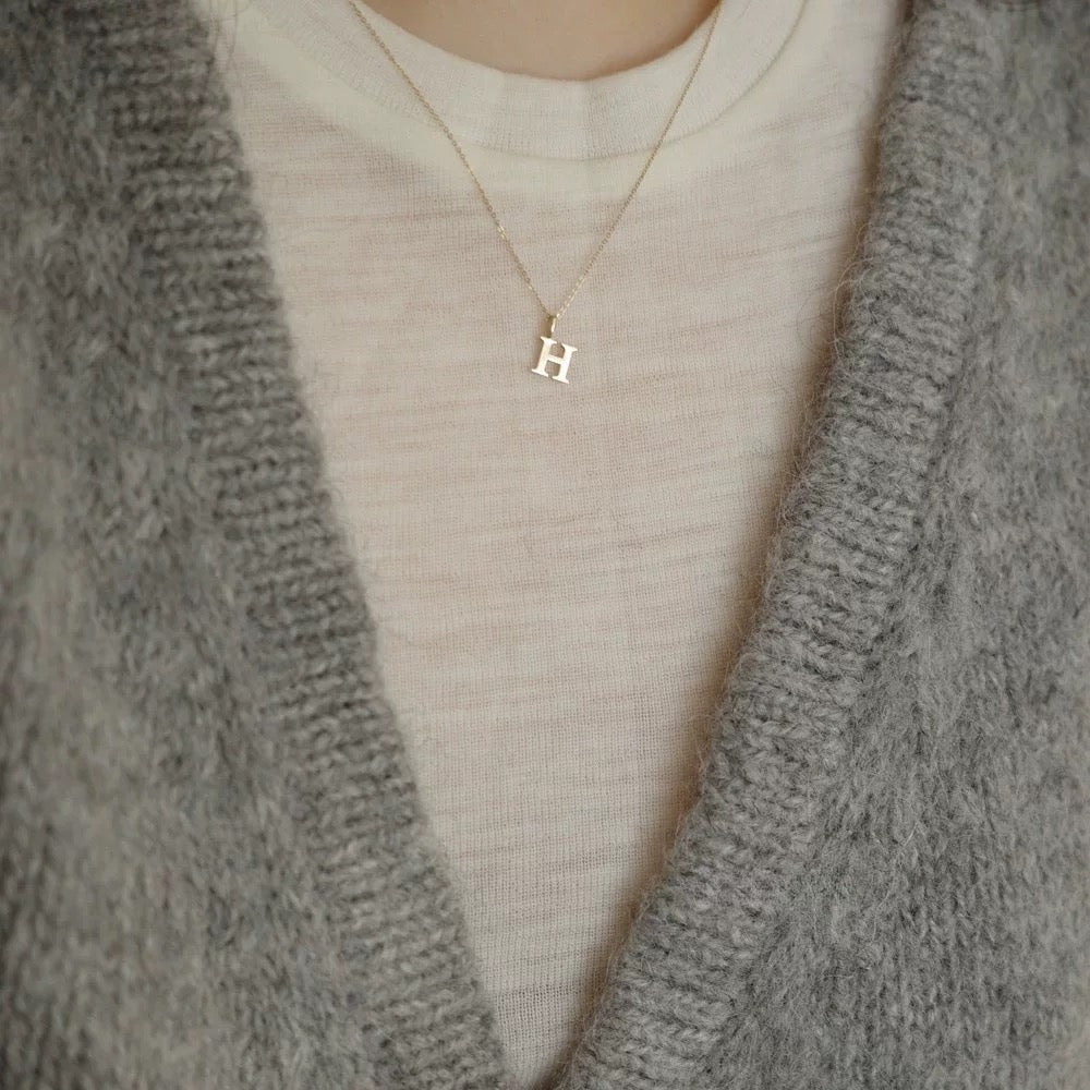 Gold Alphabet Initial Charm