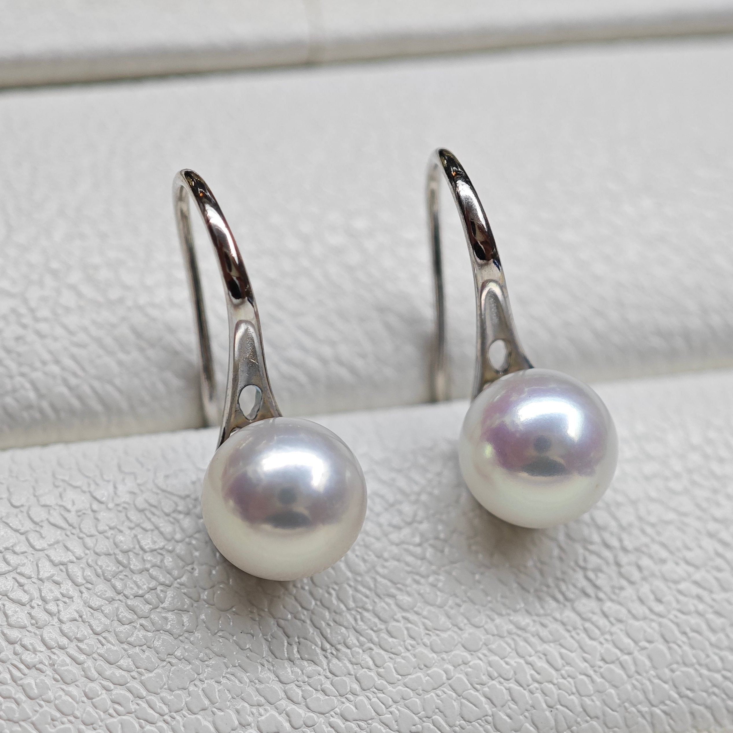 Sleek Silver Drop Earring