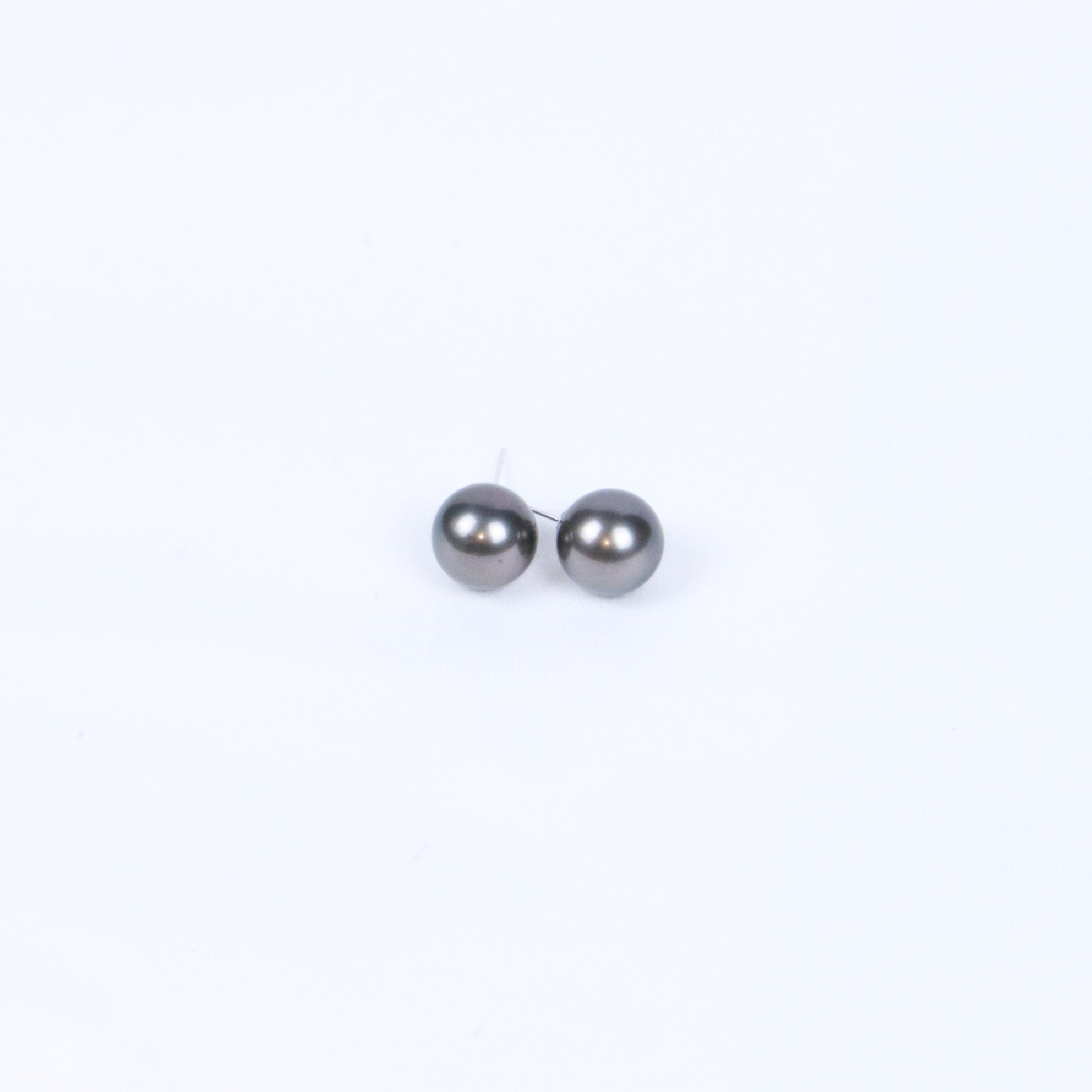 11-12mm Black South Sea Pearl Earrings