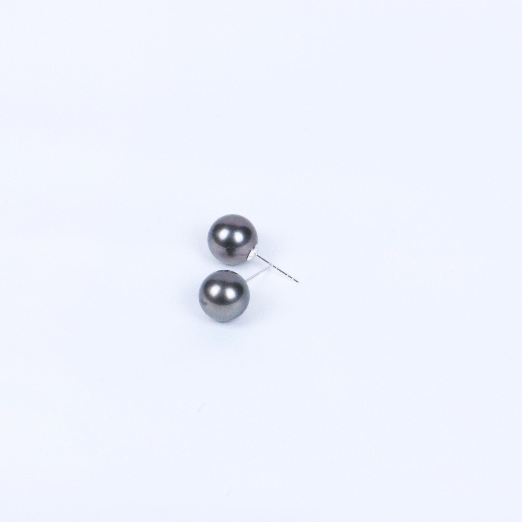 11-12mm Black South Sea Pearl Earrings