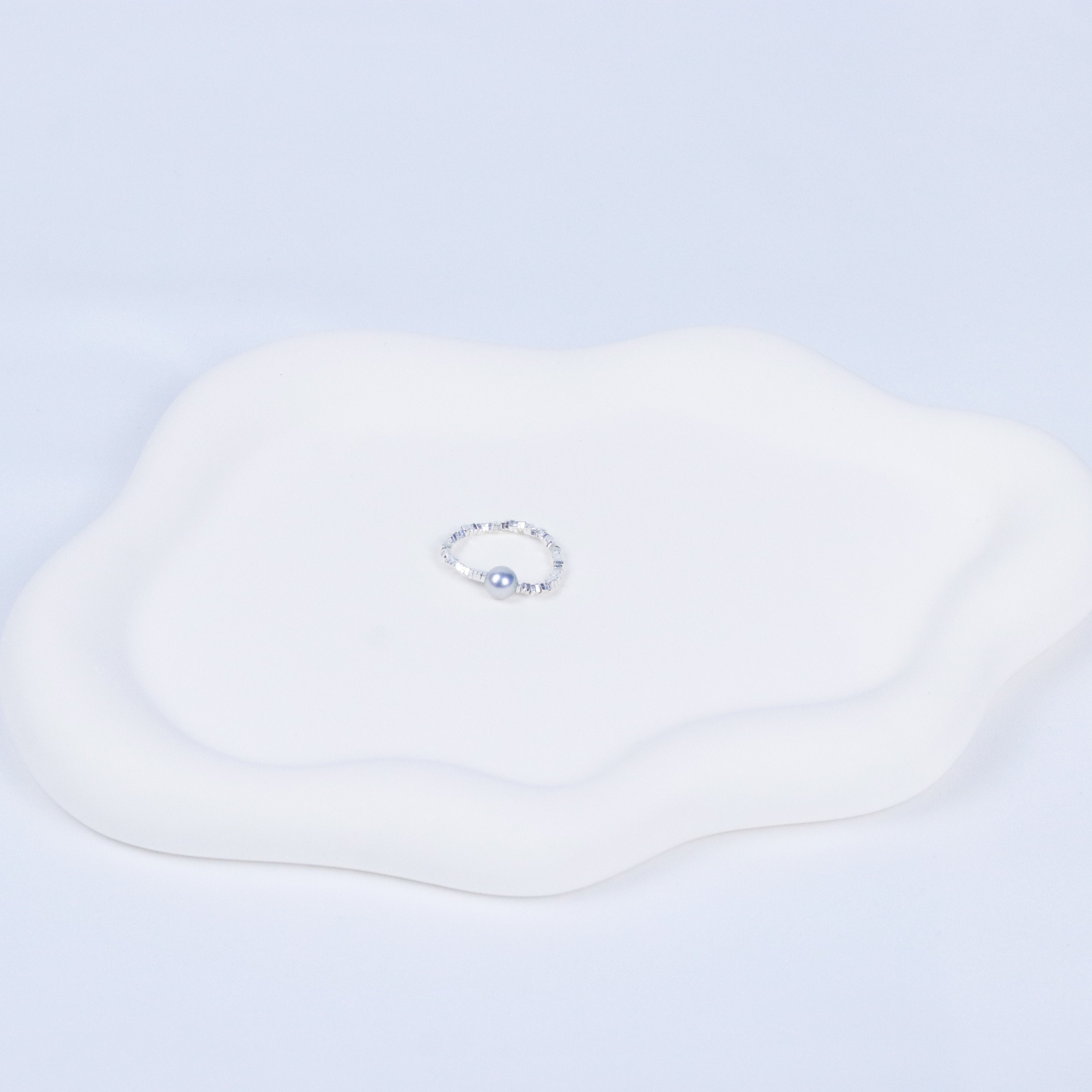 Full of Silver Pearl Ring