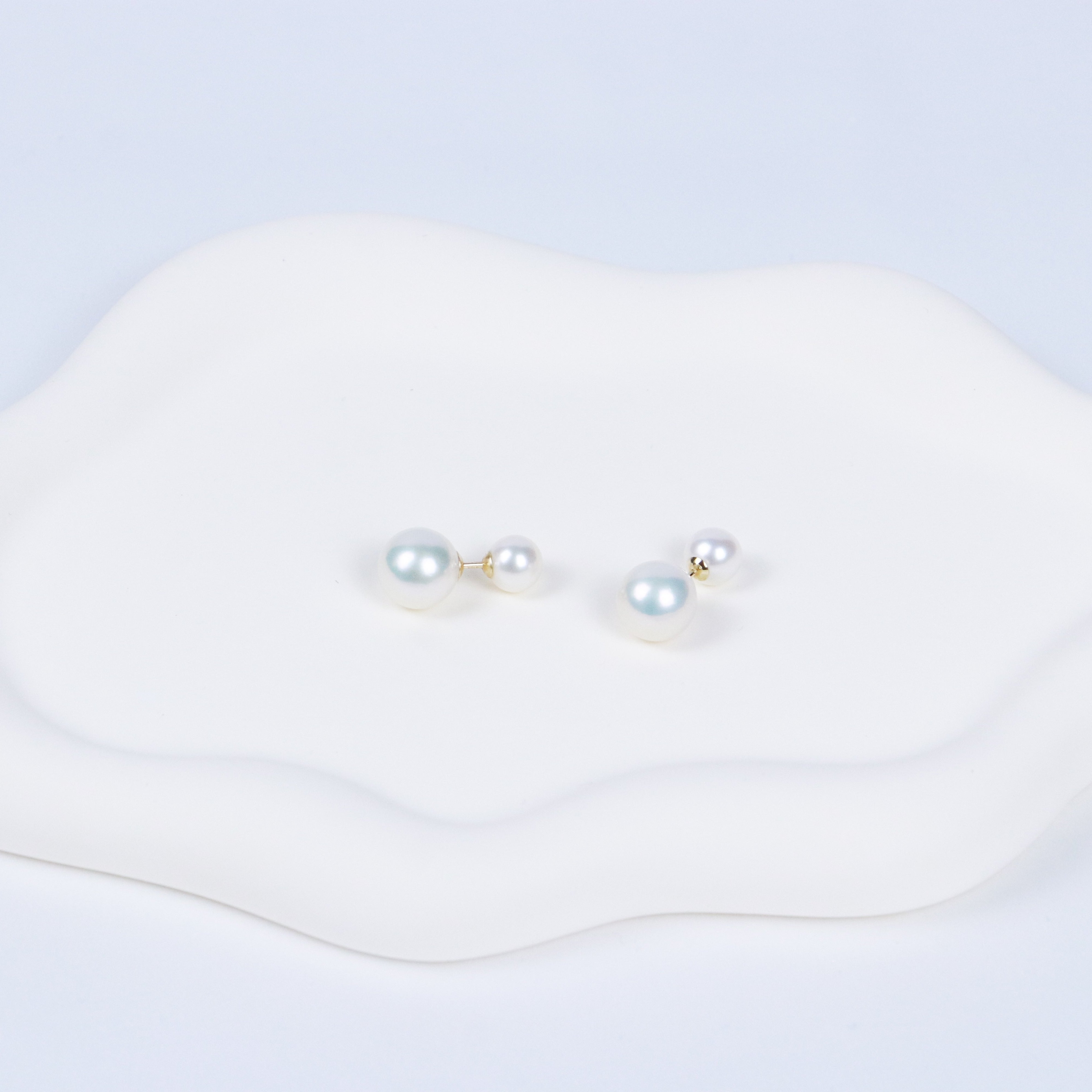 Double Pearl Earring