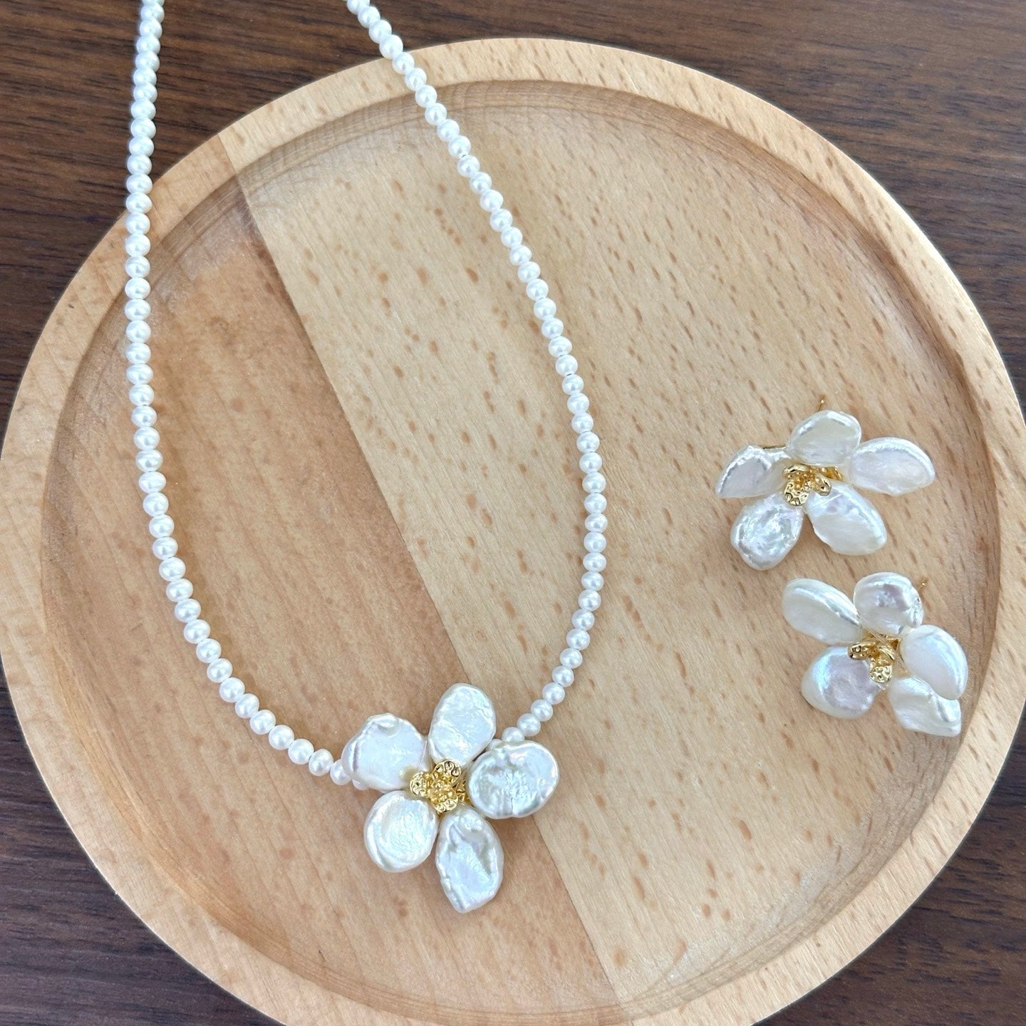 Ethereal Blossom Baroque Pearl Set