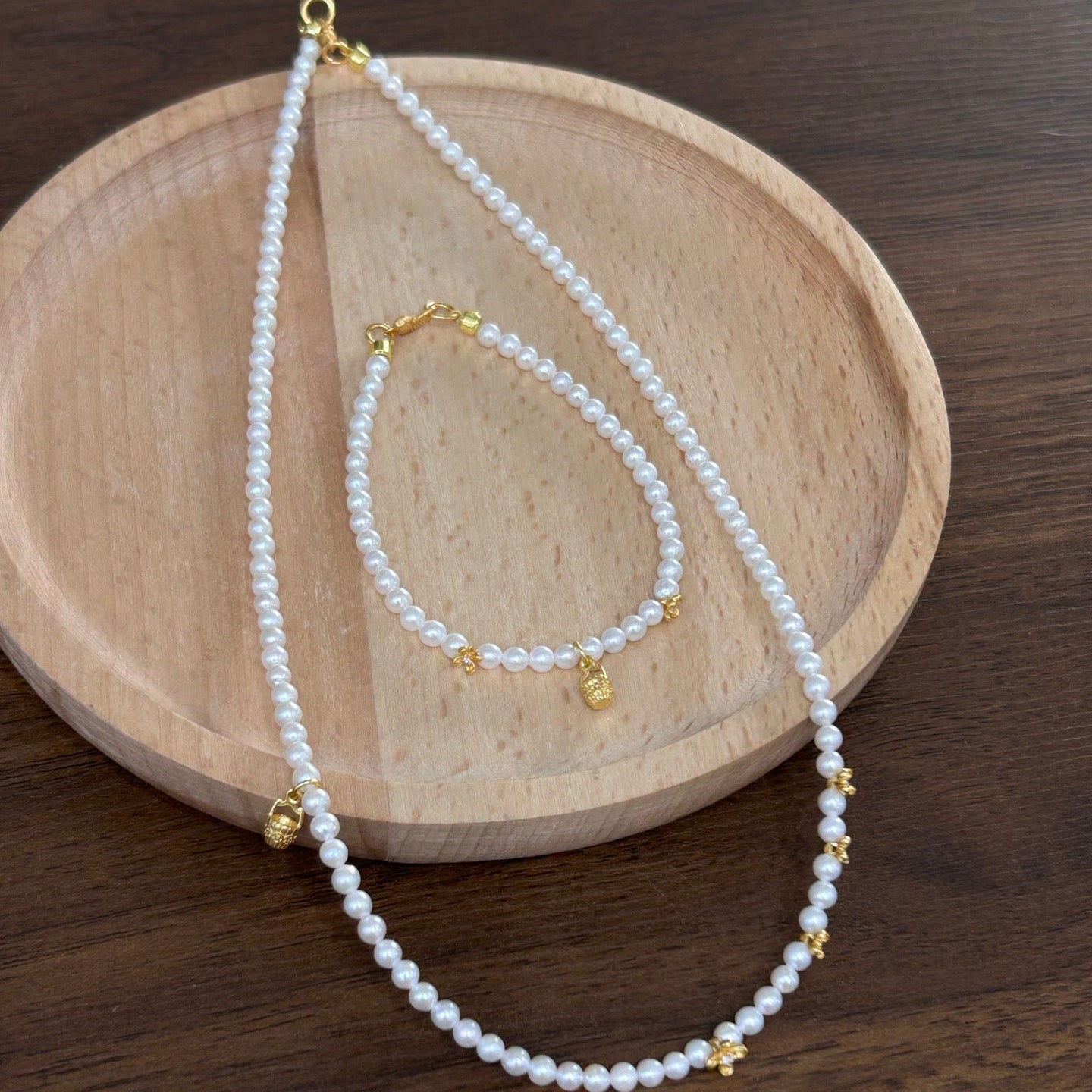 Vintage Oriental Baby Pearl Set