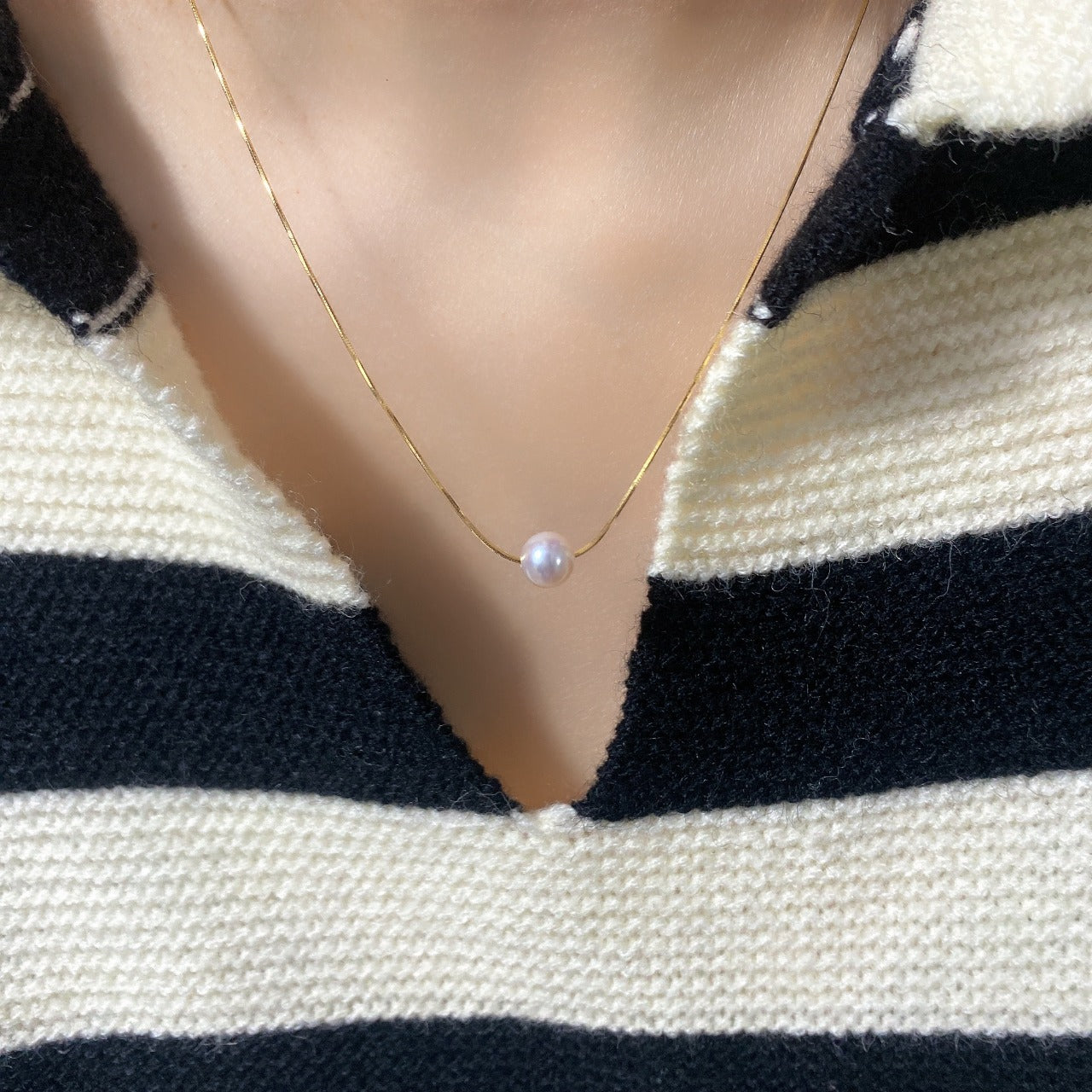 Classic Single Pearl Necklace