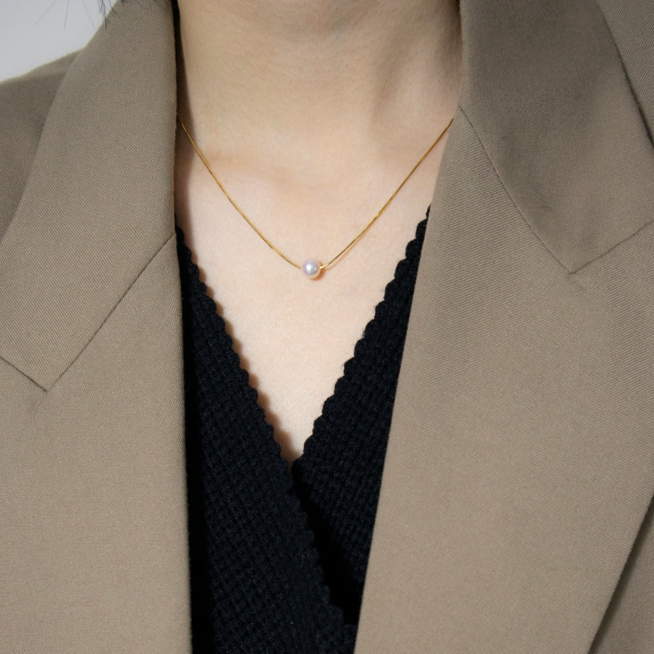Classic Single Pearl Necklace