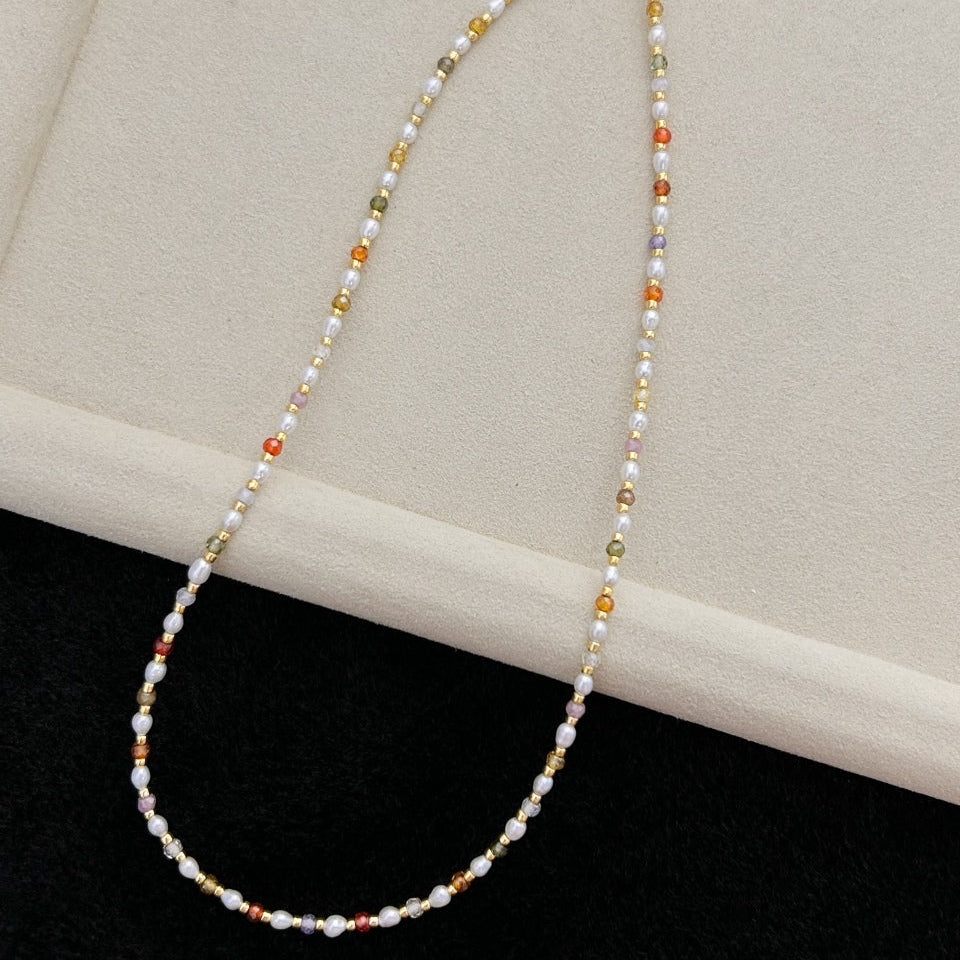 Summer Breeze Colorful Pearl Necklace