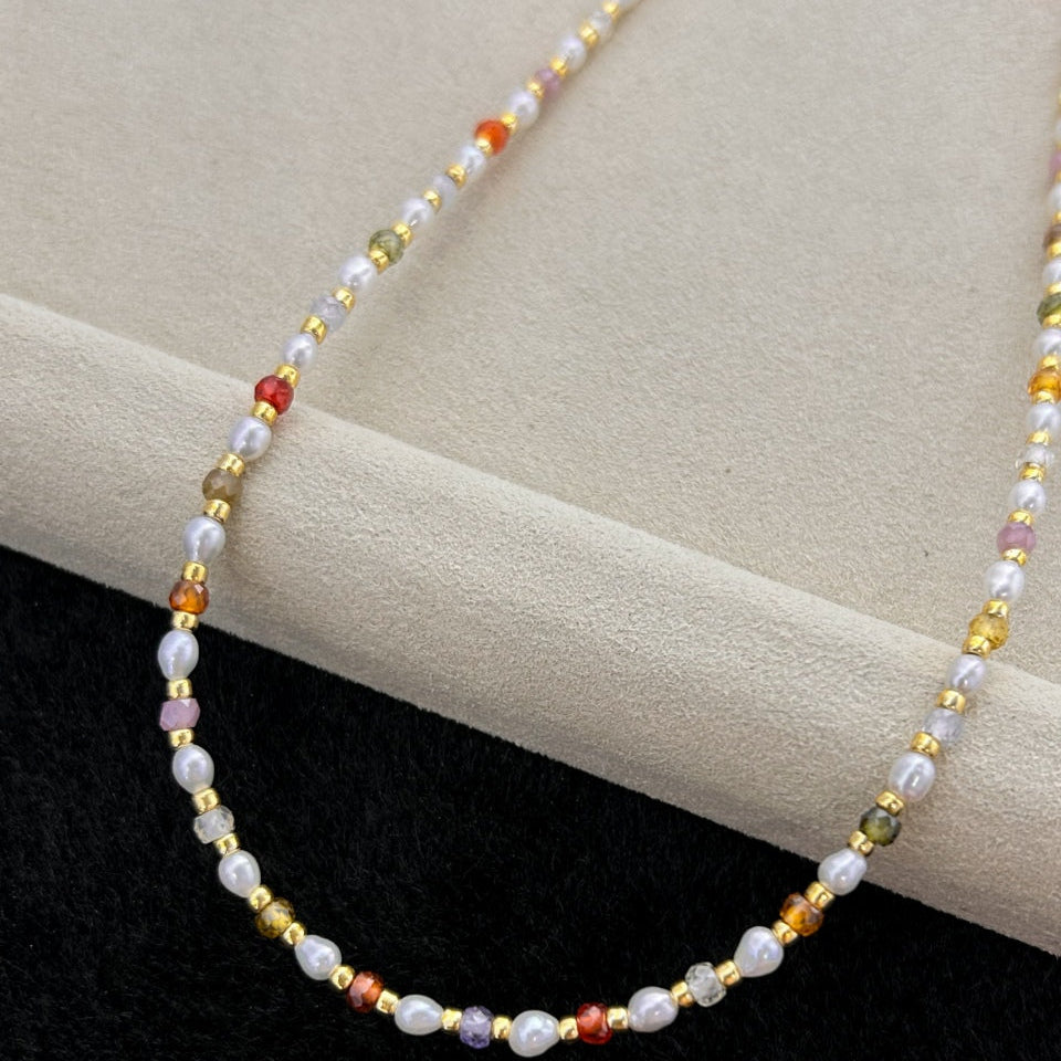 Summer Breeze Colorful Pearl Necklace