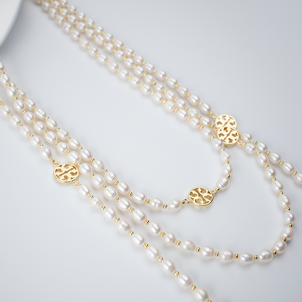 Modern Oriental Long Pearl Necklace - 190cm Multi-Style Design