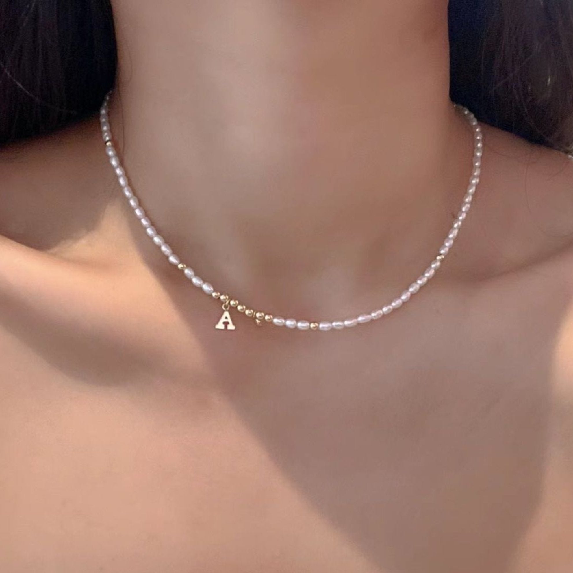 Rice Shape Strand with Letter