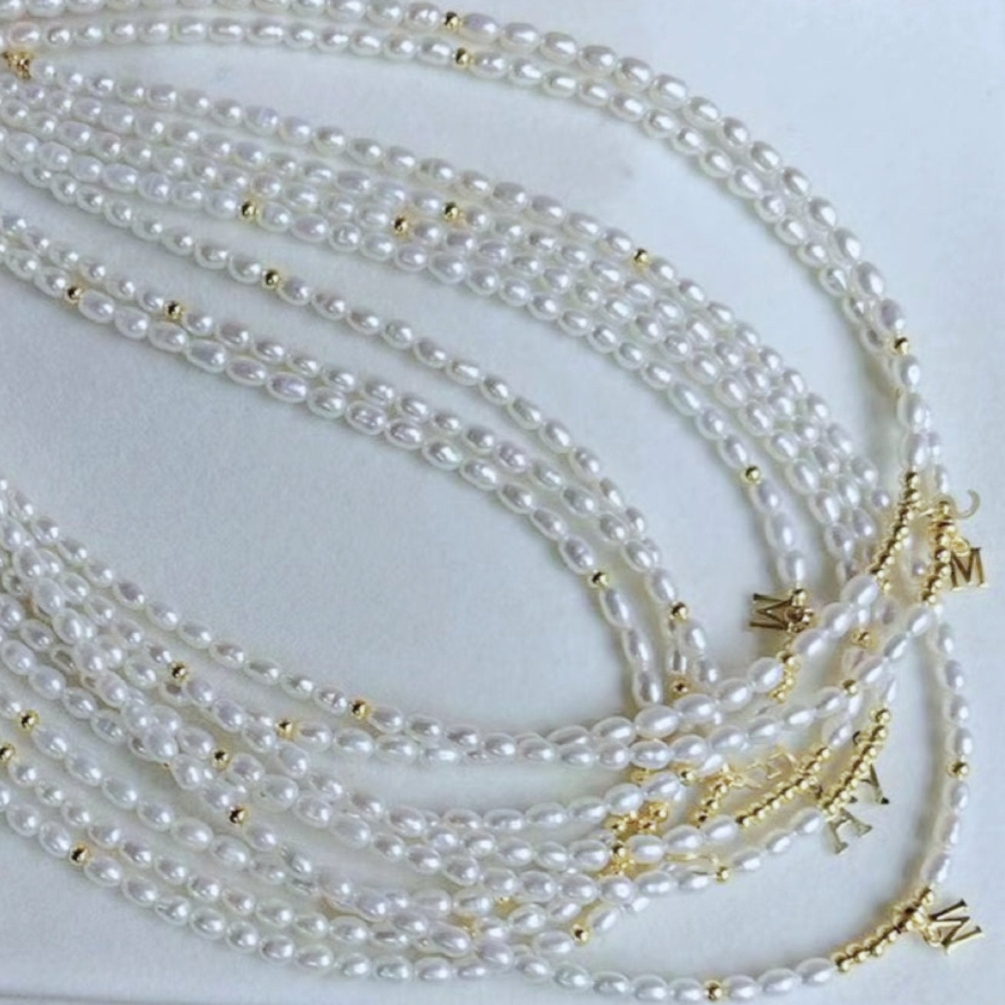 Rice Shape Strand with Letter